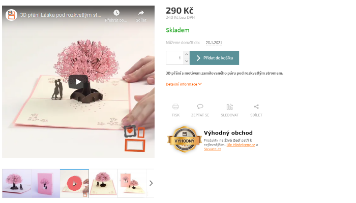 Individuální úpravy Shoptet šablony - Youtube video místo obrázku v galerii produktů